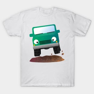 Cute 4X4 offroad vehicle cartoon car T-Shirt